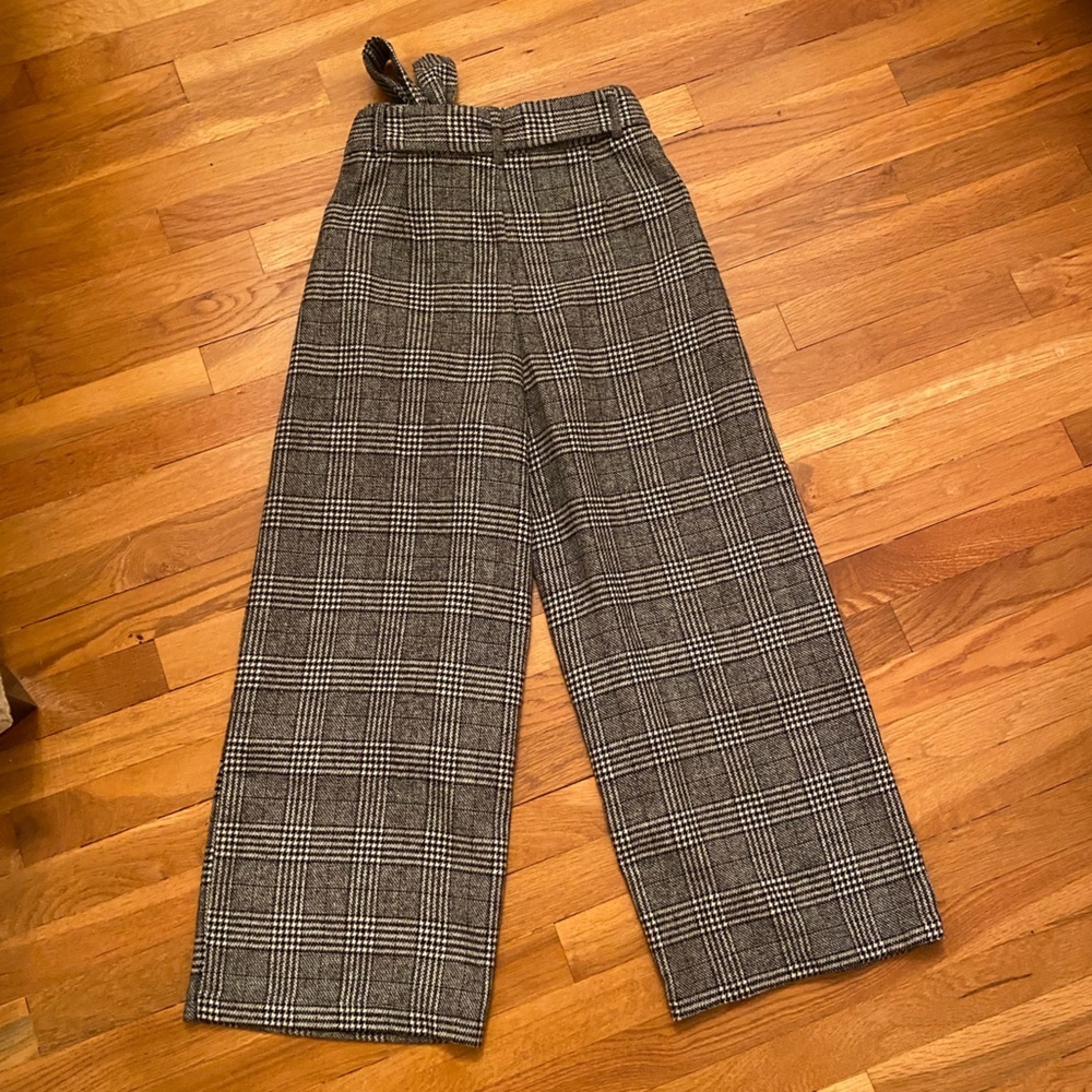 Zara high waisted white and black pants - Picture 5 of 7